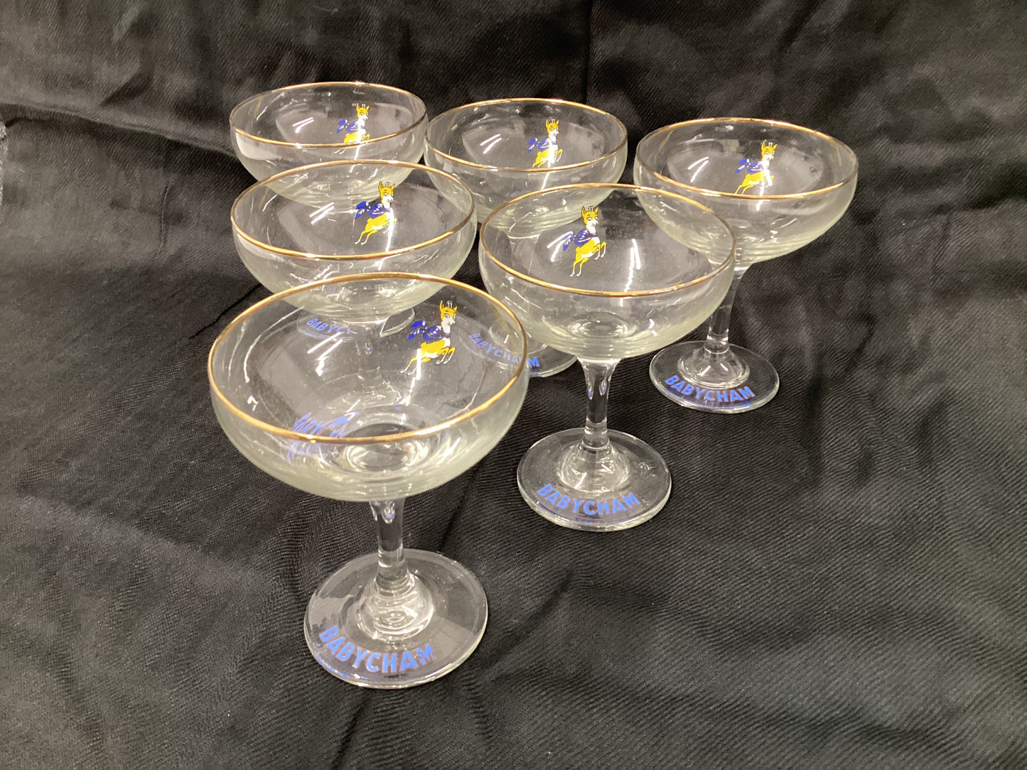 6 X Babysham Glasses