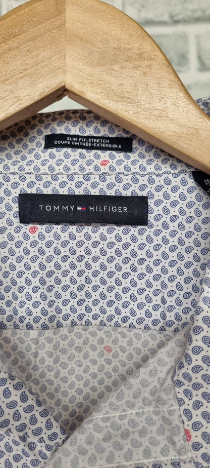 Tommy Hilfiger Blue Slim Fit Shirt 16"