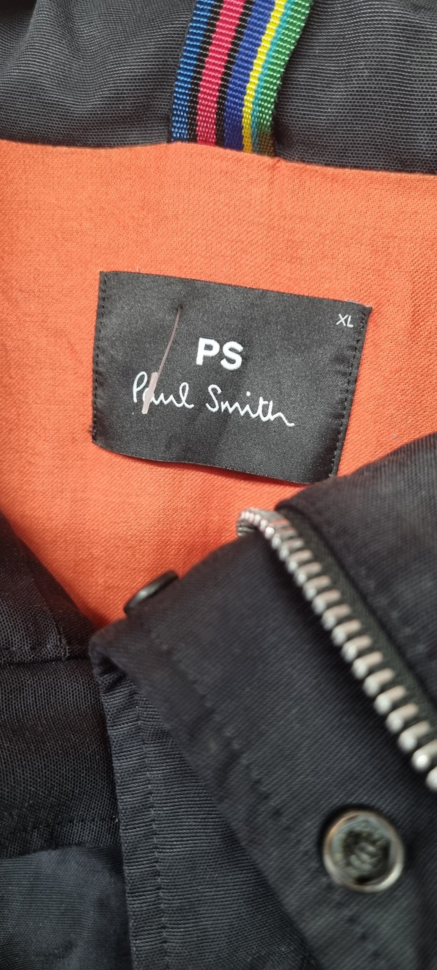 Paul Smith Black Canvas Jacket with Hood
