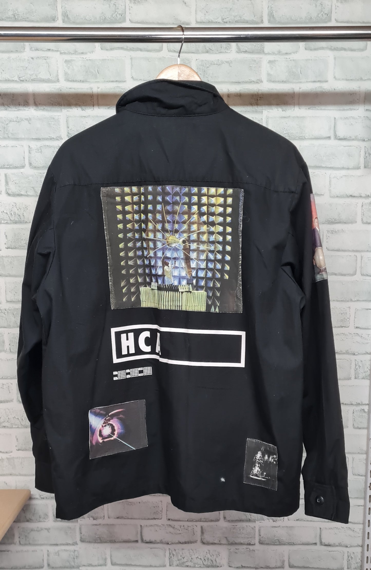 Billionaire Boys Club Nasa Black Patchwork Overshirt Size Large