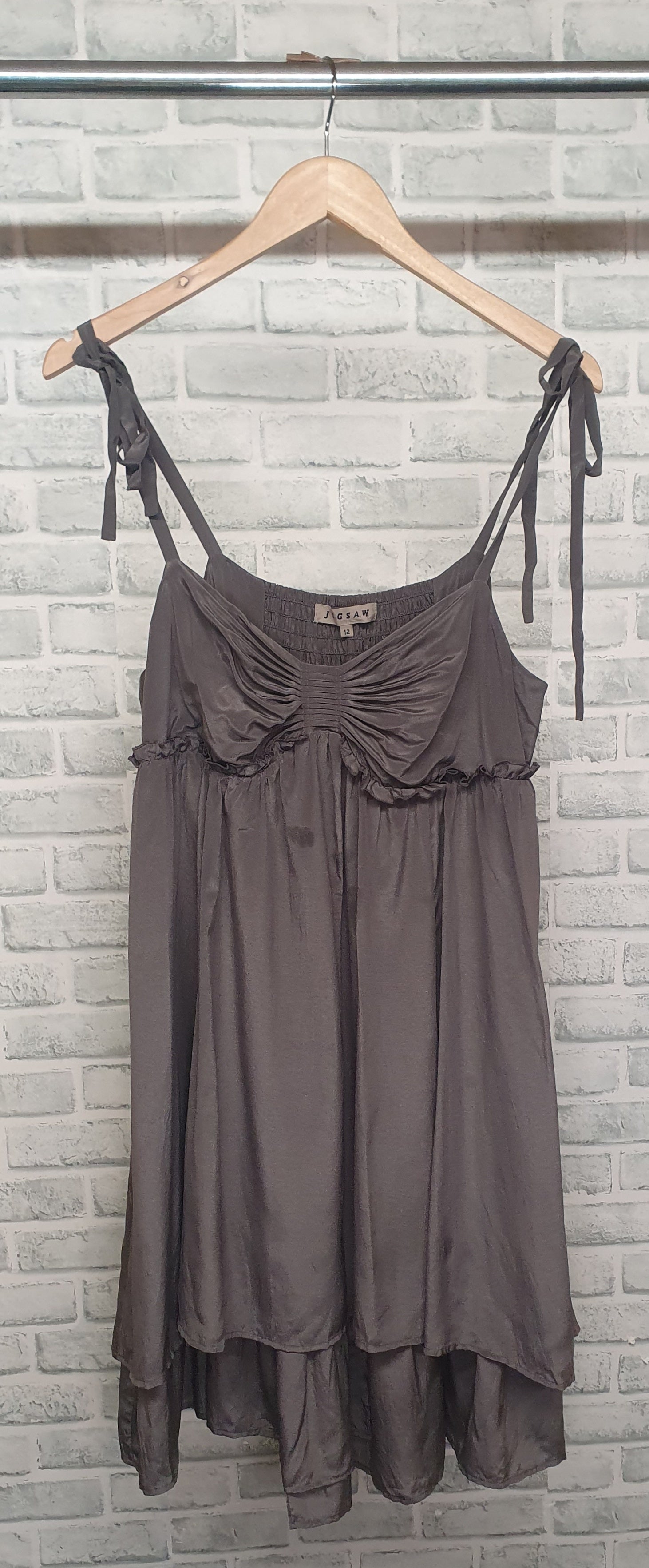 Grey babydoll outlet dress