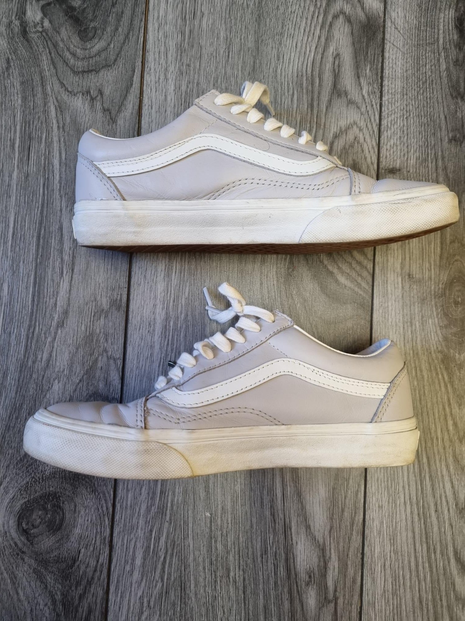 Vans Light Grey Old Skool Zip Detail Size 5.5 Shop for Shelter