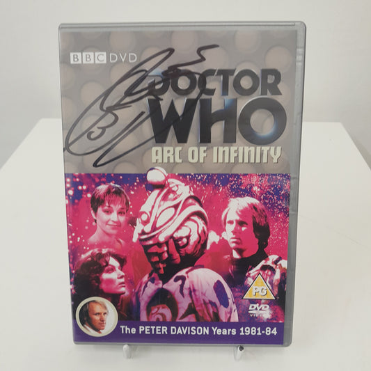 Dr Who Arc Of Infinity Signed Colin Baker DVD