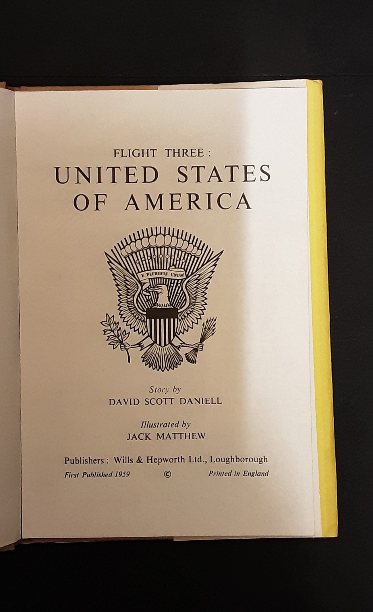 Flight Three USA, Wills and Hepworth 1959