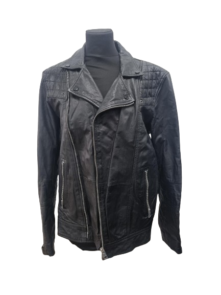Small black 2025 leather jacket