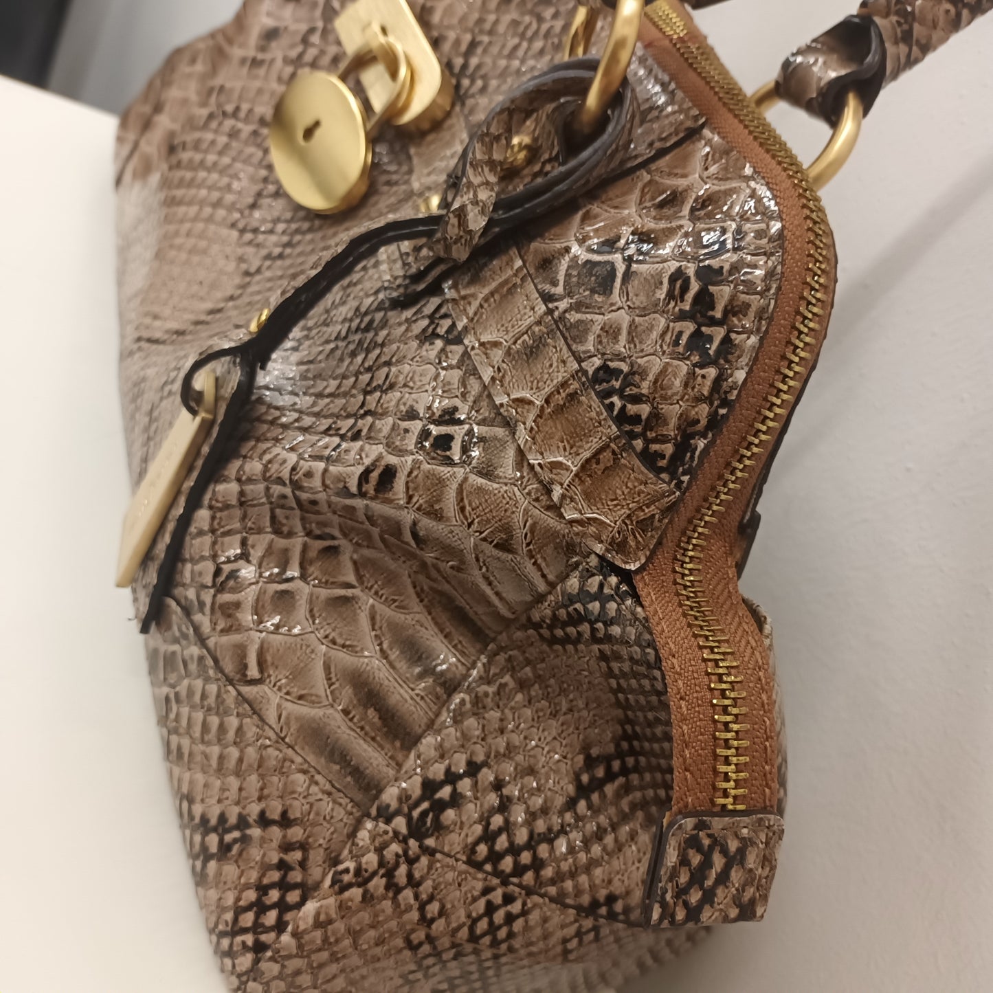 Jasper Conran Brown Snakeskin Handbag