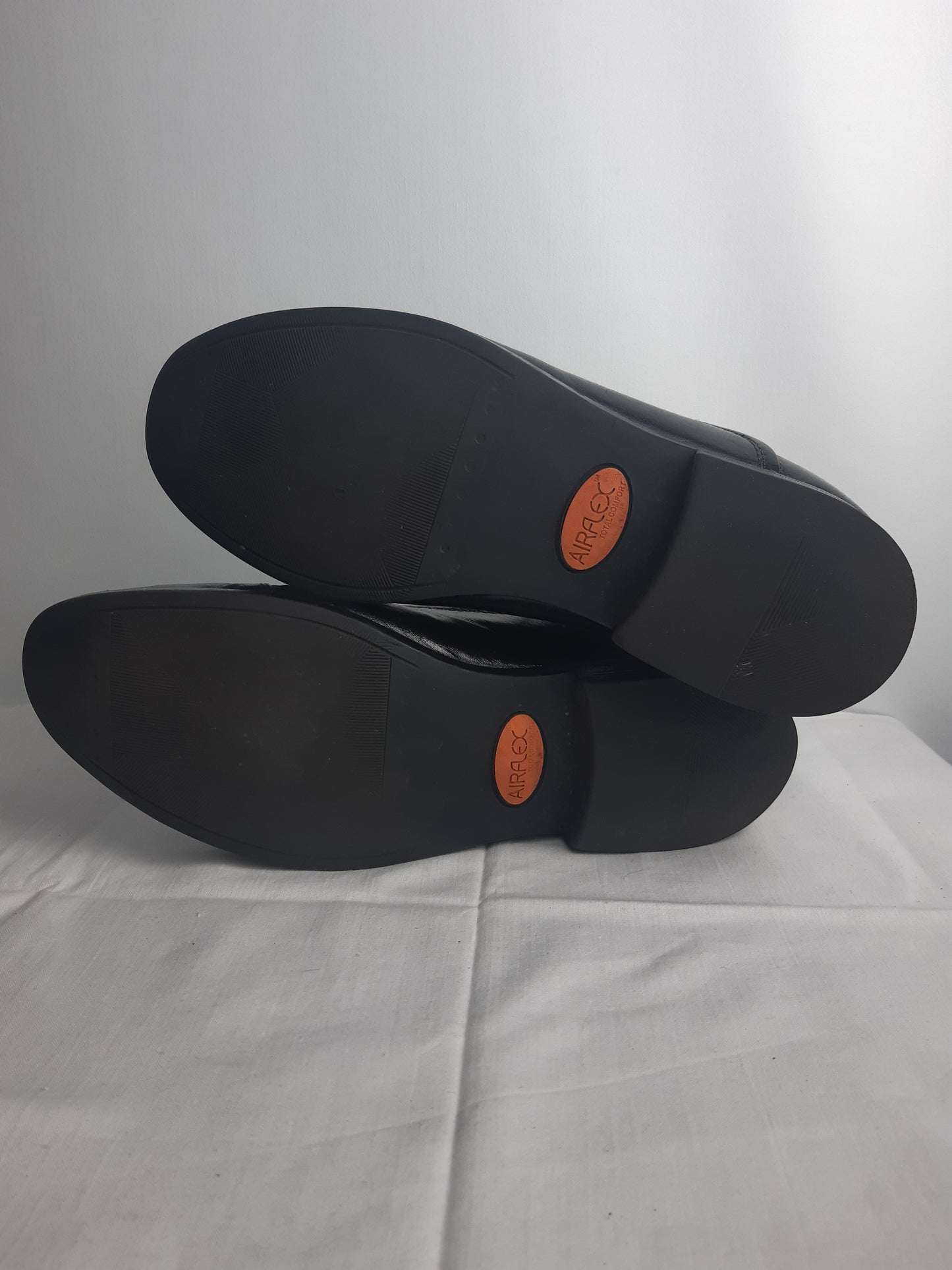 M&S Black Leather Shoes Size 8 1/2