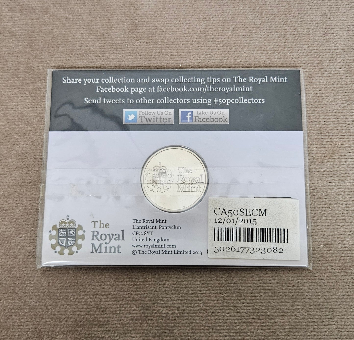 The Great British Coin Hunt UK 50p Sports Competitor Medallion SEALED