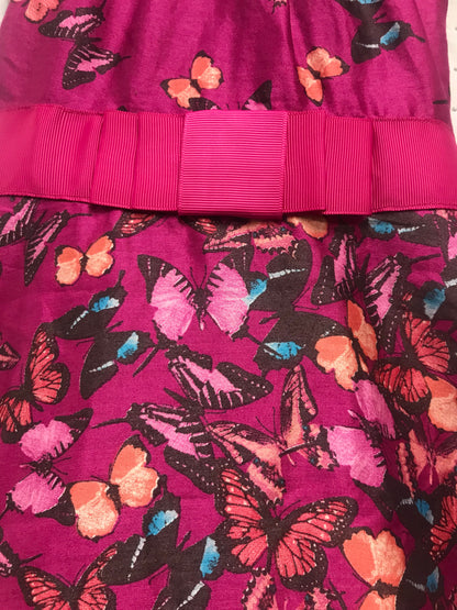 Ted Baker Age 2/3 Pink Butterfly Print Party Dress