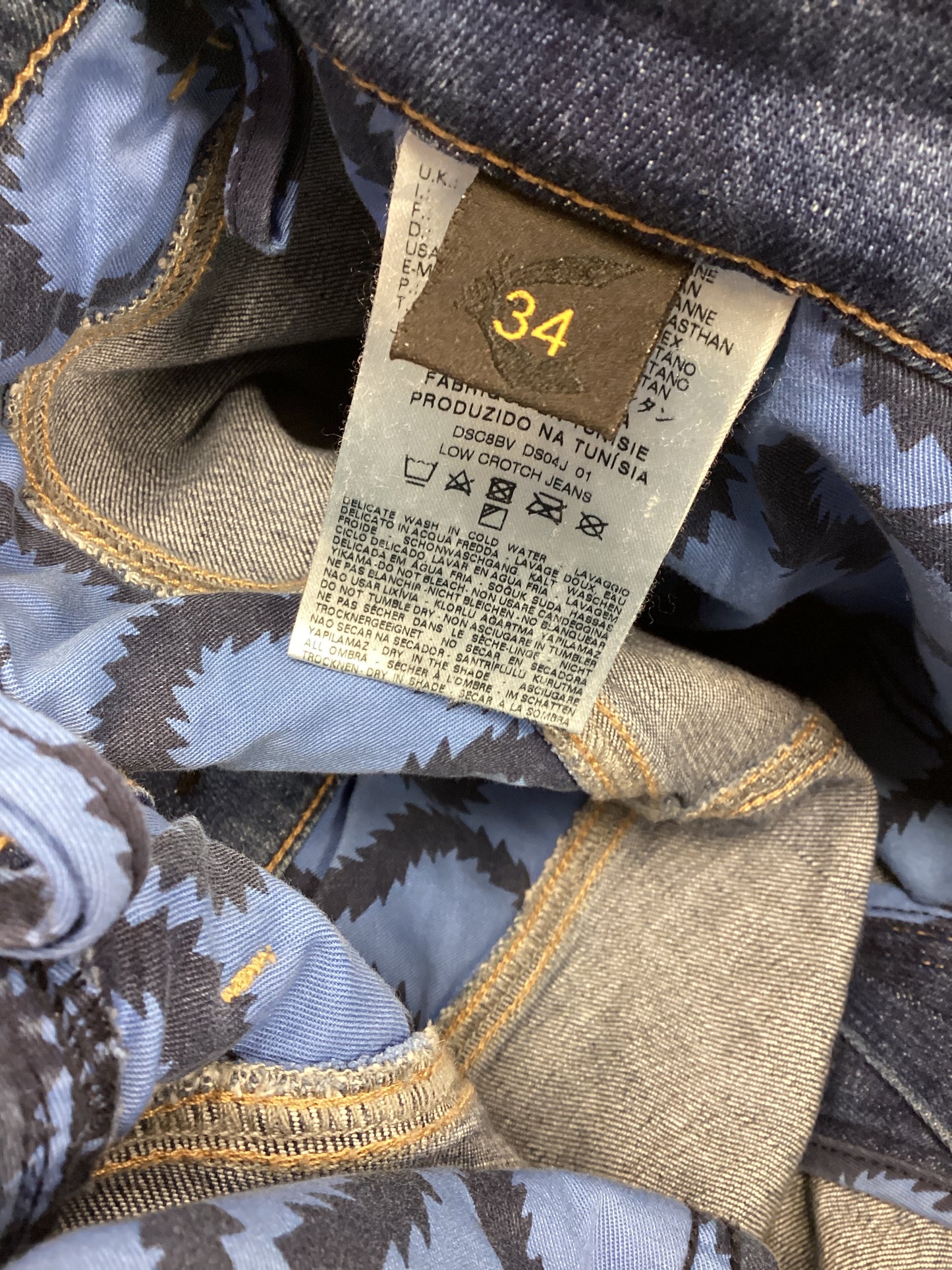 Vivienne Westwood Anglomania Mens Blue Denim Jeans W34