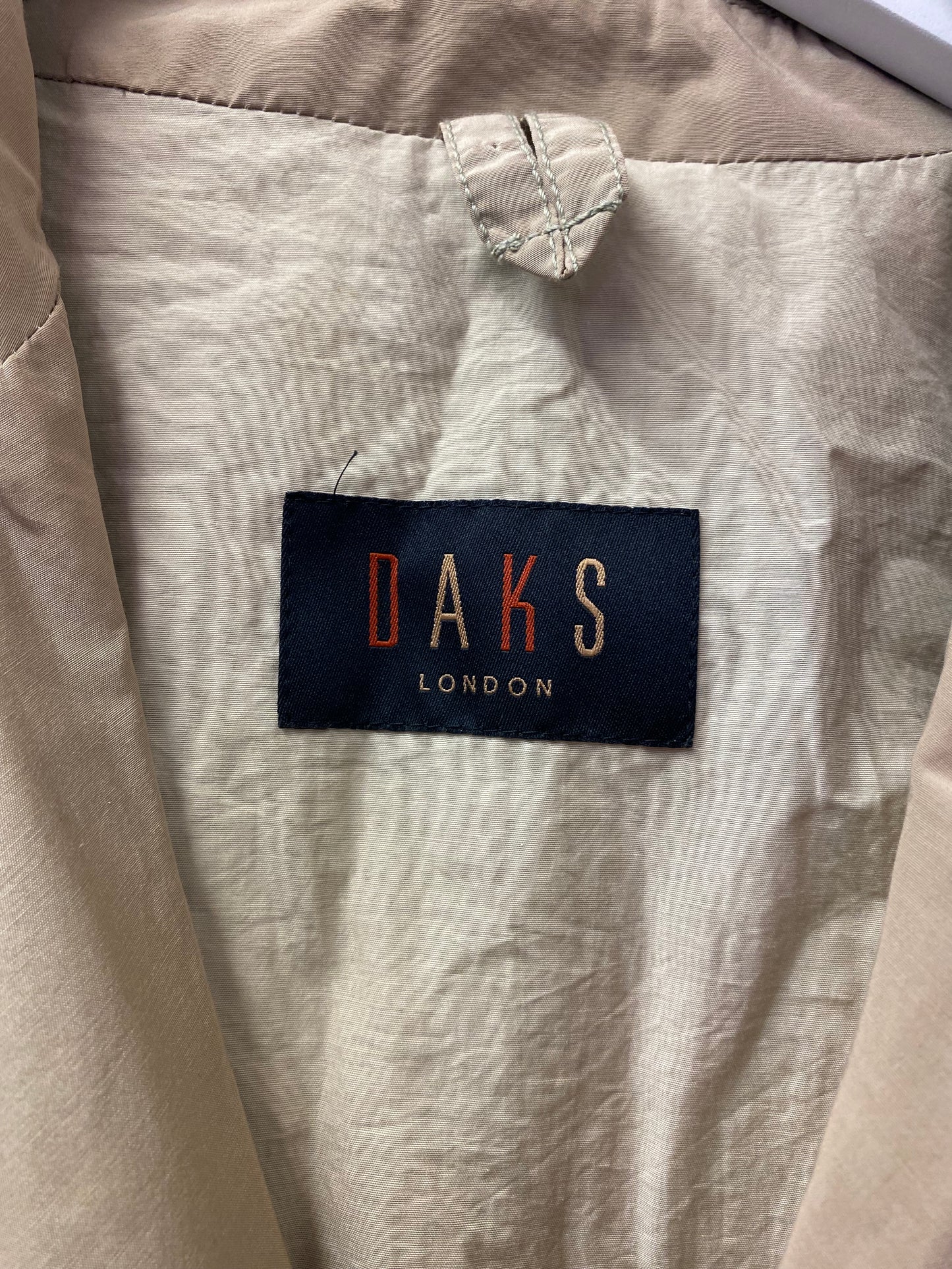 DAKS London Beige Coat Size XL