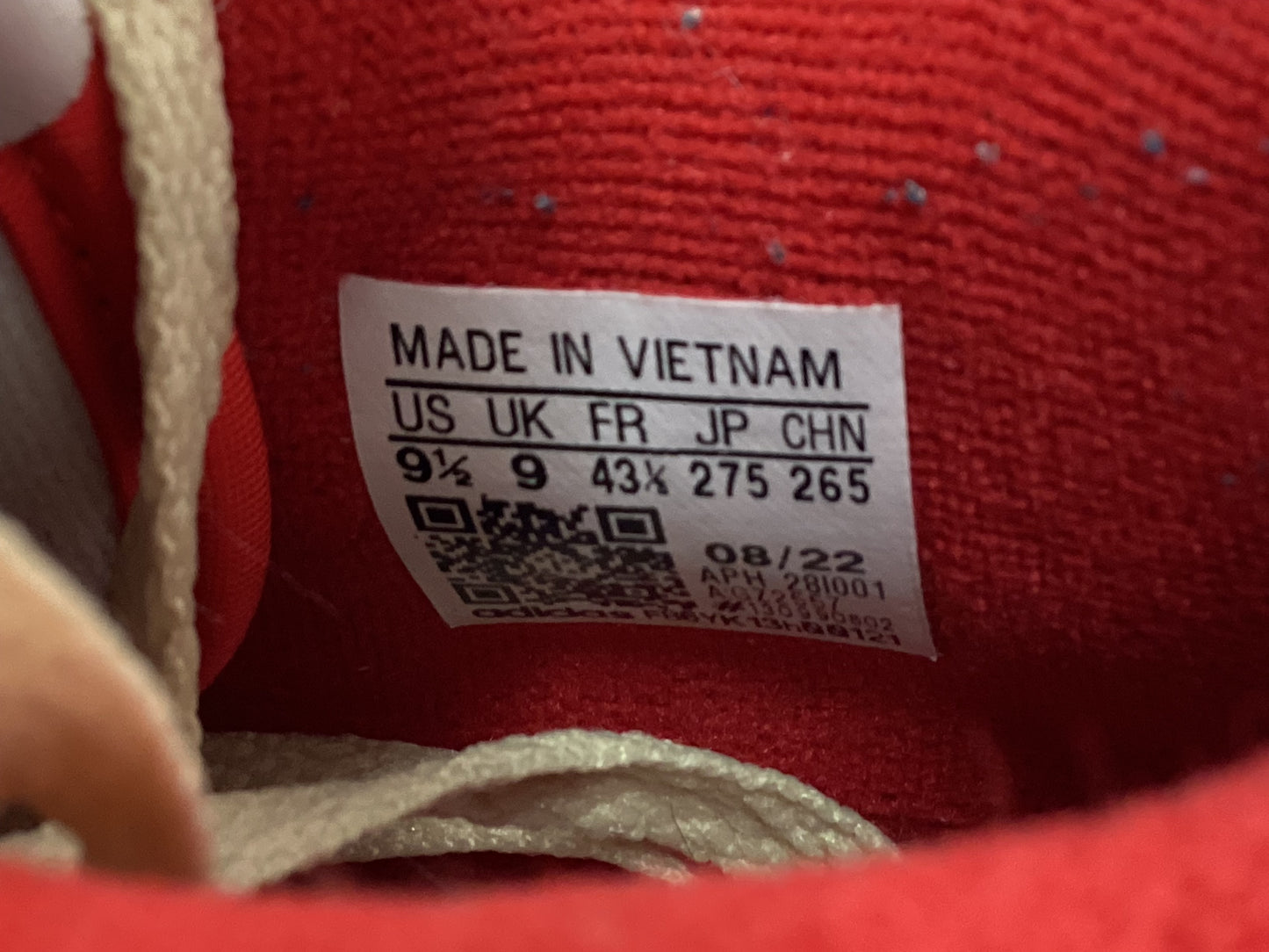 Adidas Rivalry UK 9 Red & White Trainers