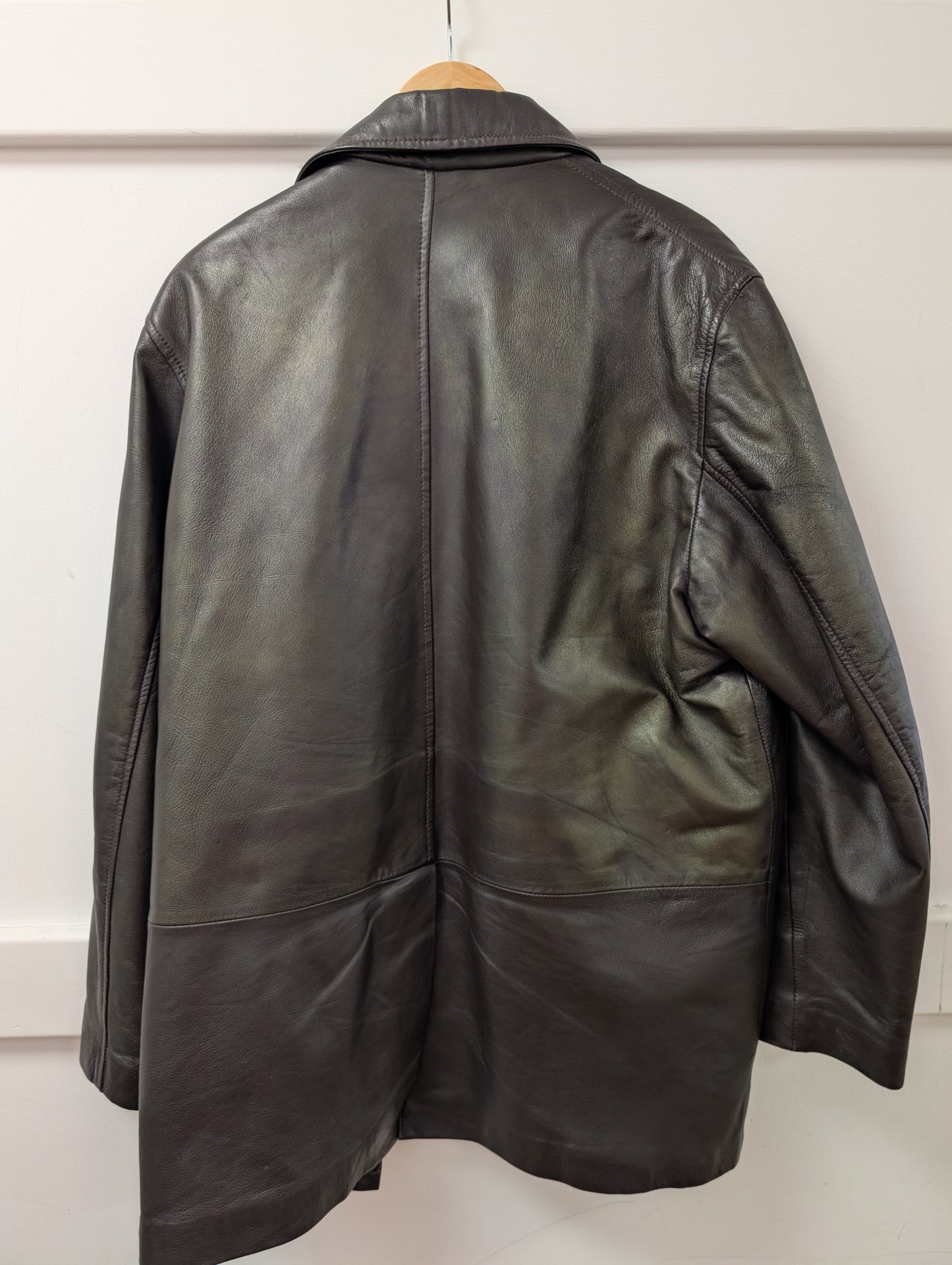 Vali Leatherwear Brown Leather Jacket Size L
