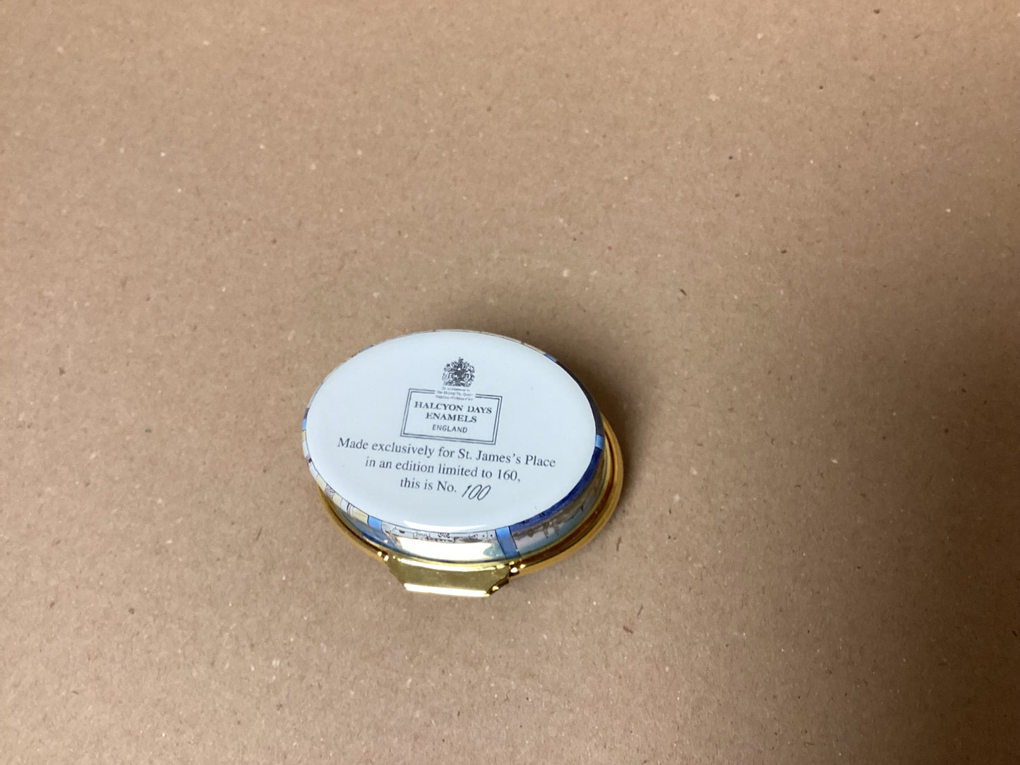 Halcyon Days Enamels Box St James Place Aegean Cruise 2007 Boxed Limited Ed