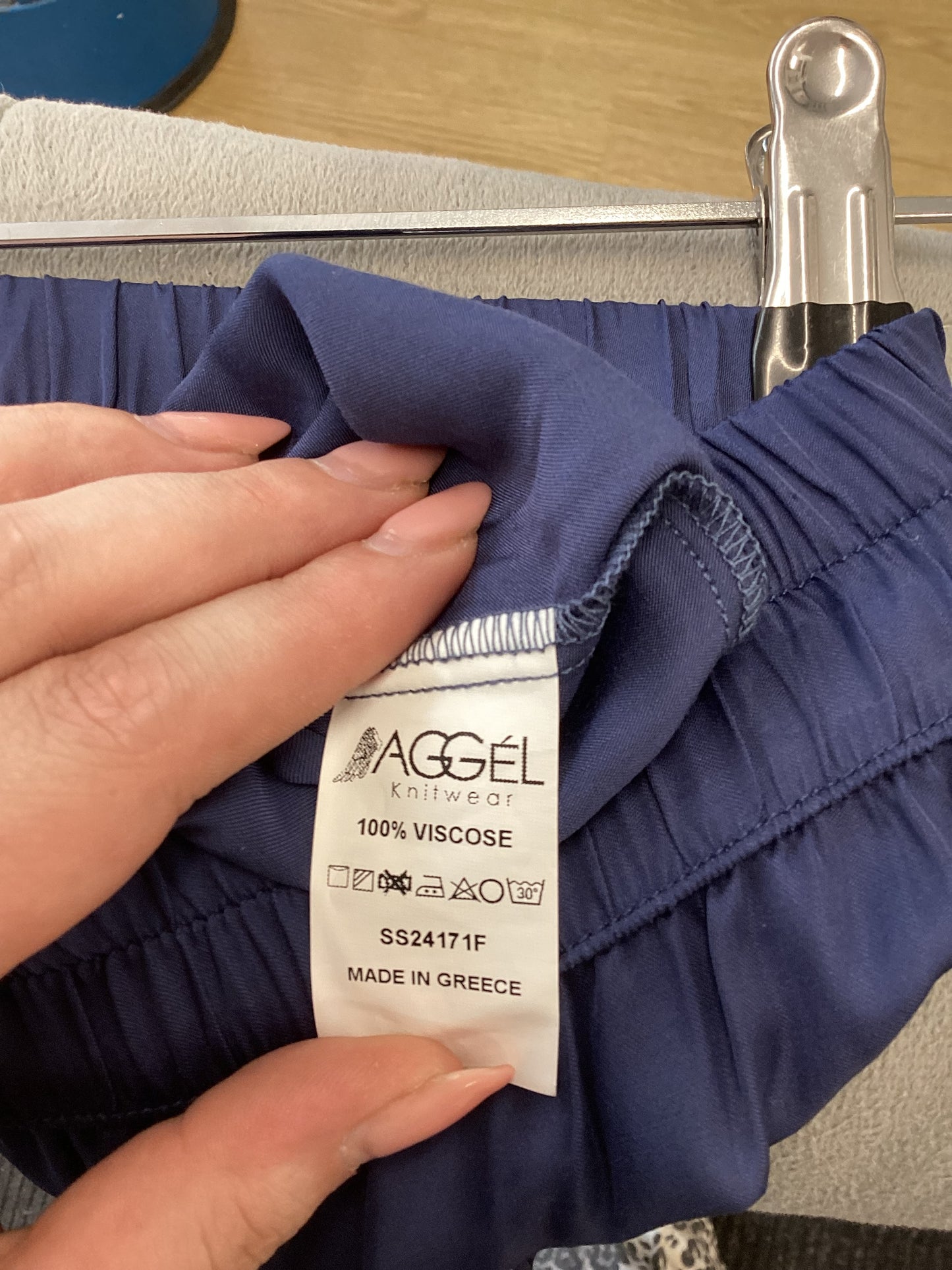 Aggel Knitwear, Blue, Wide Leg Trouser, Size XL, BNWT, Brand New With Tags