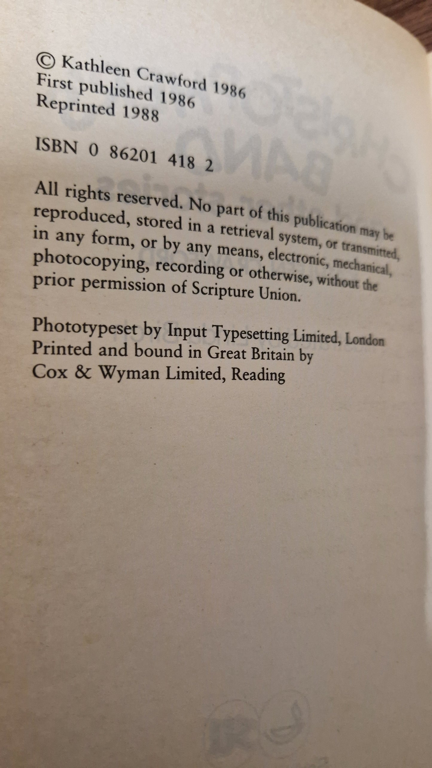 Christophers Band and Other Stories by Kathleen Crawford 1986
