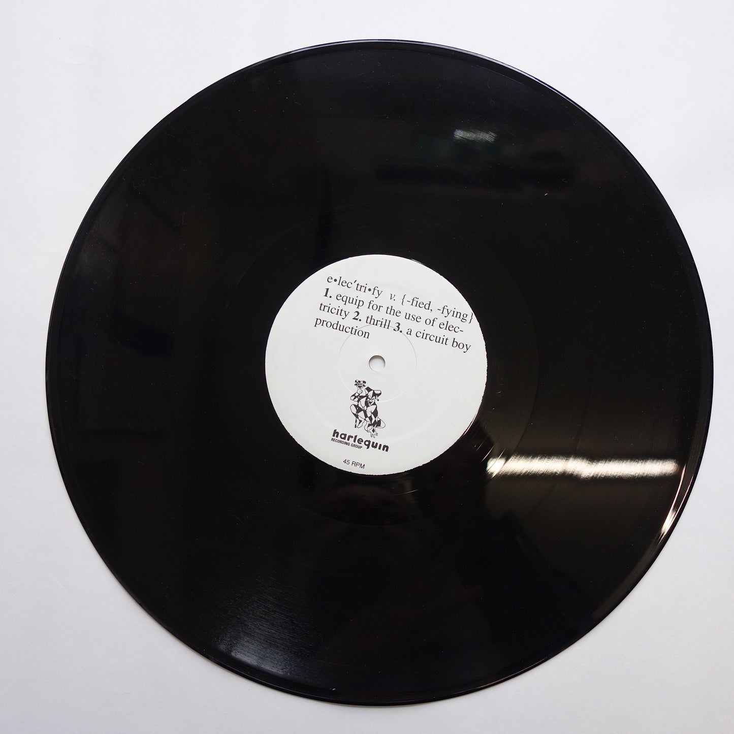Problematic - Electrify Me 12" Promo vinyl single on Harlequin Recording Group - HRG 1235