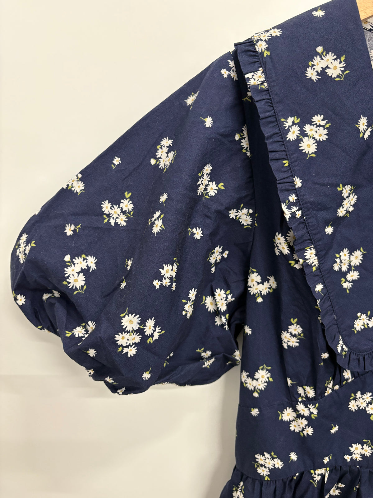 Nobody’s Child Navy and White Floral Midi-Dress Size 12 - BNWT