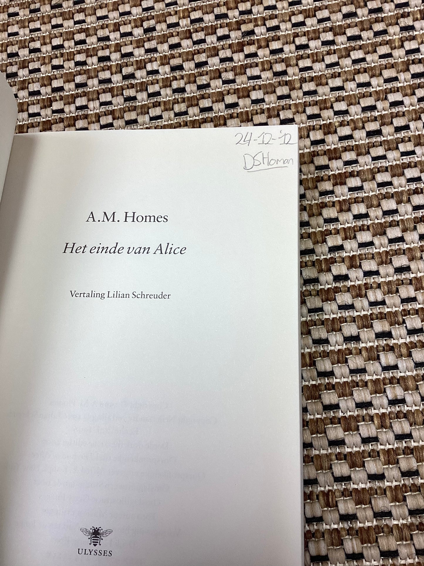 Het Einde van Alice by A. M. Homes (2007)