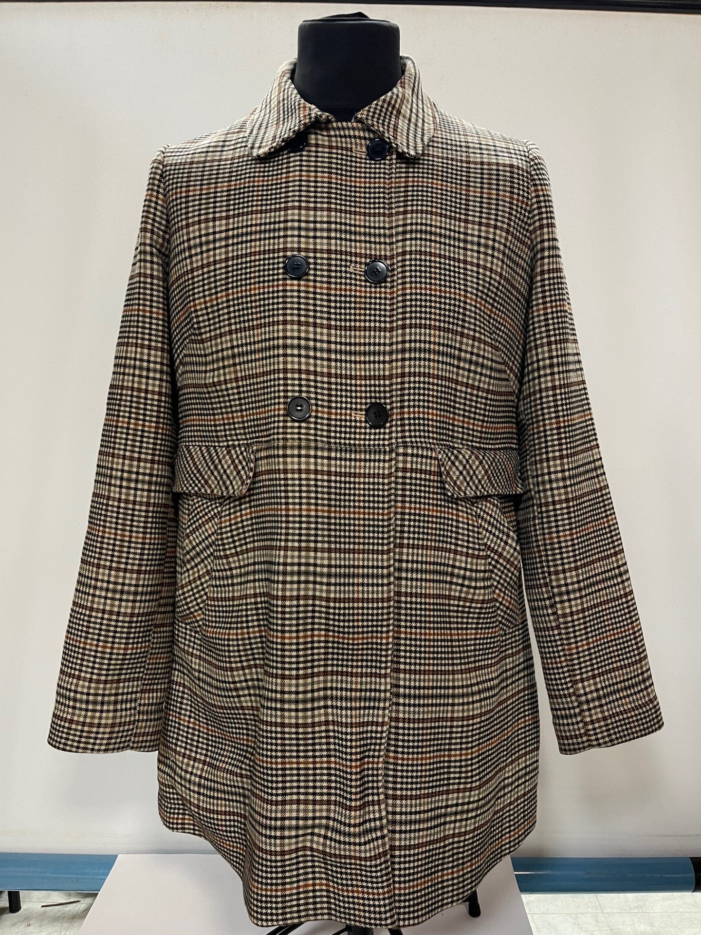 Plaid coat outlet h&m