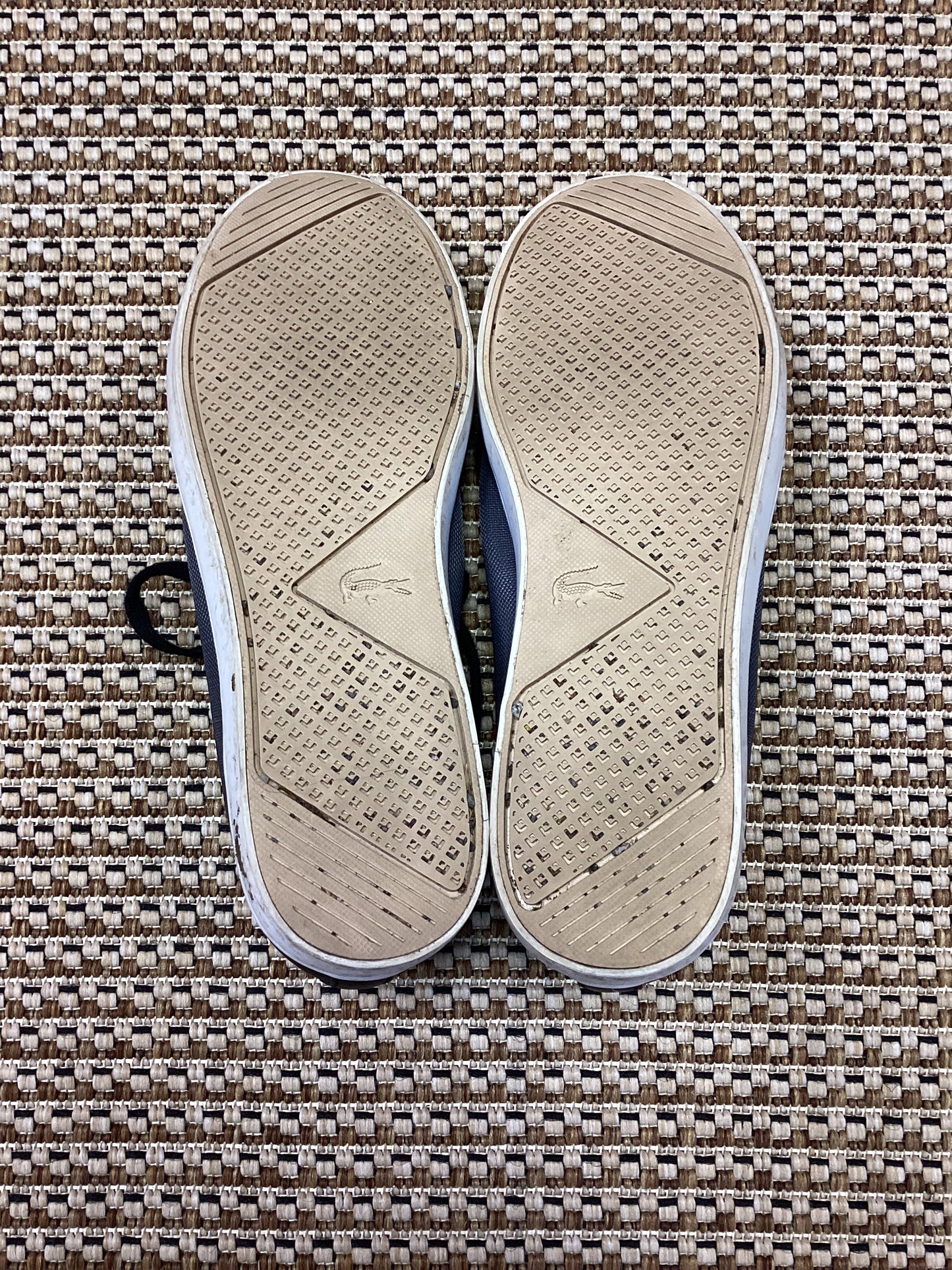 Lacoste Black & Grey 'Carnaby' Trainers Size 7