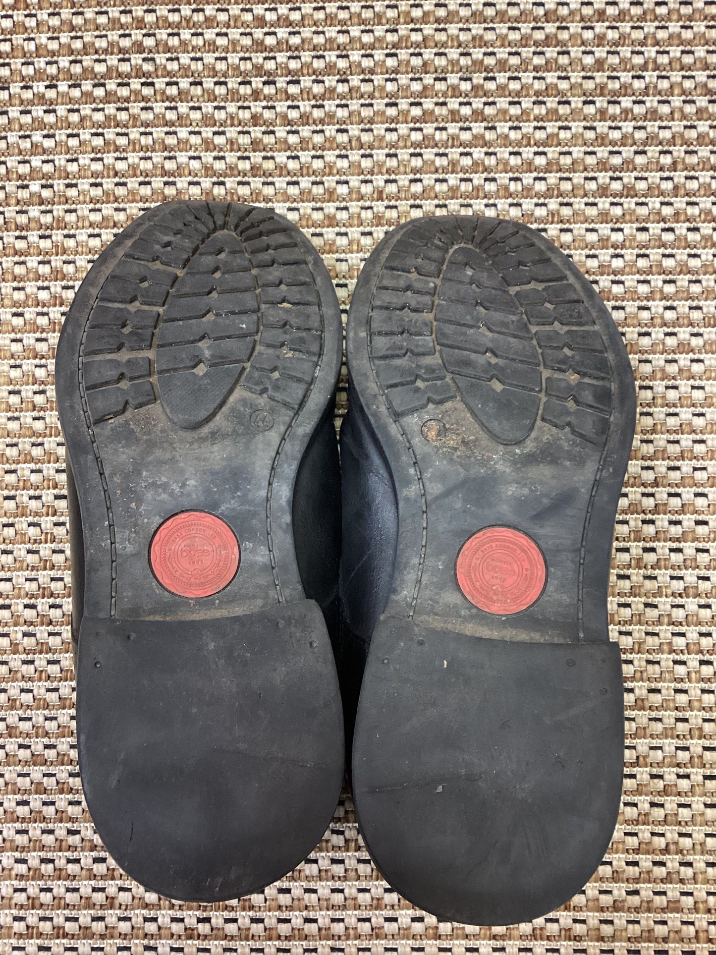 Base London Black Leather 'Conrad' Boots Size 10