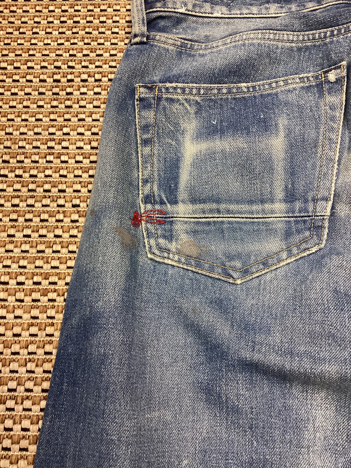 Denham Mid-Wash Blue 'Forge' Jeans Size M