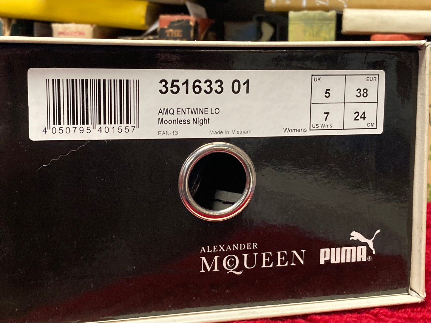 Puma x Alexander McQueen Purple Entwine Lo Trainer Size 5