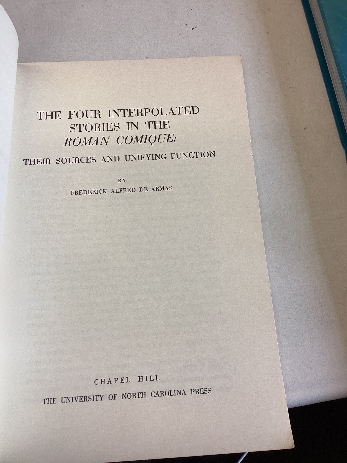 The Four Interpolated Stories in The Roman Comique Their Sources and Unifying Function