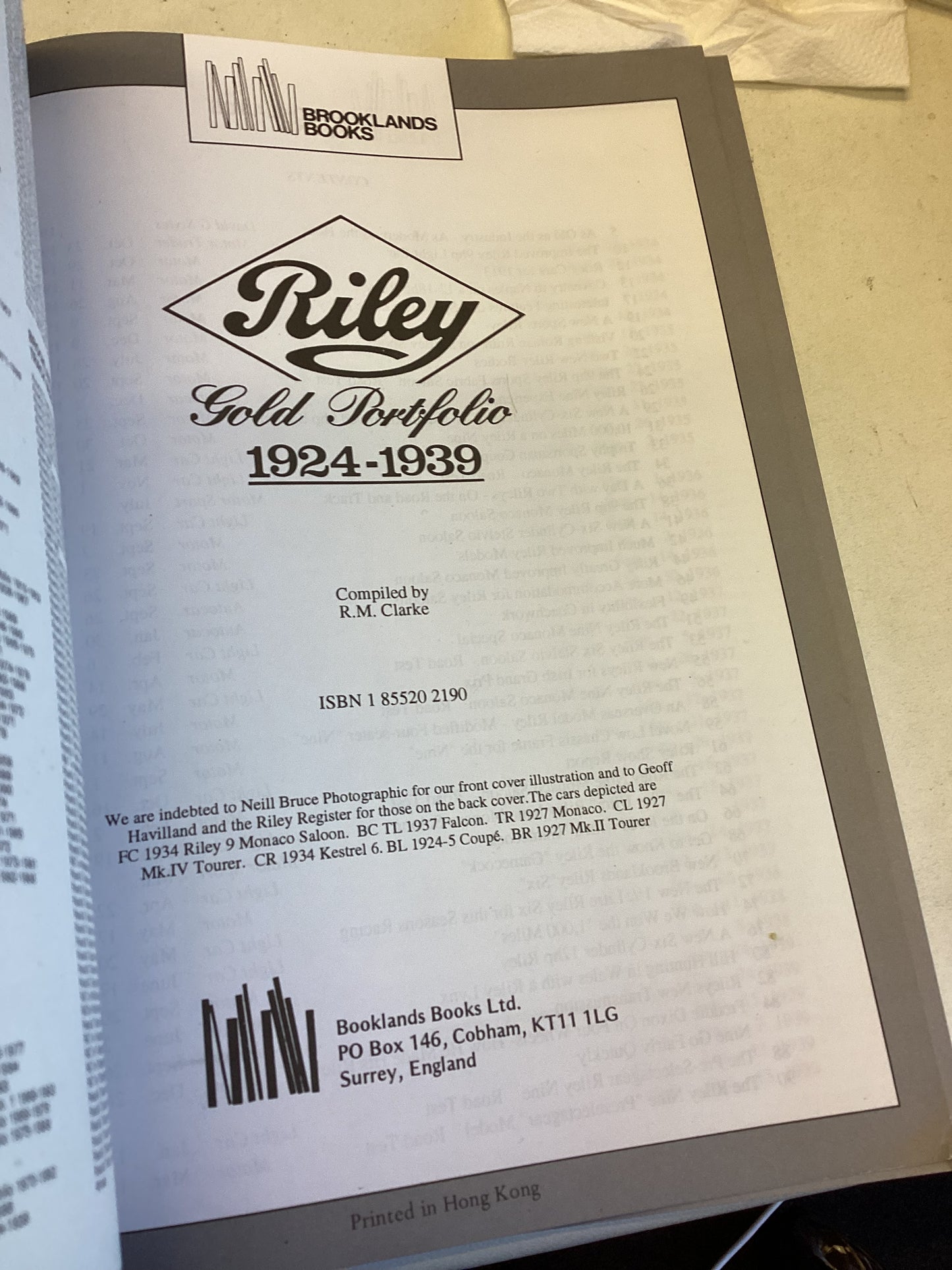 Riley Gold Portfolio 1924-1939