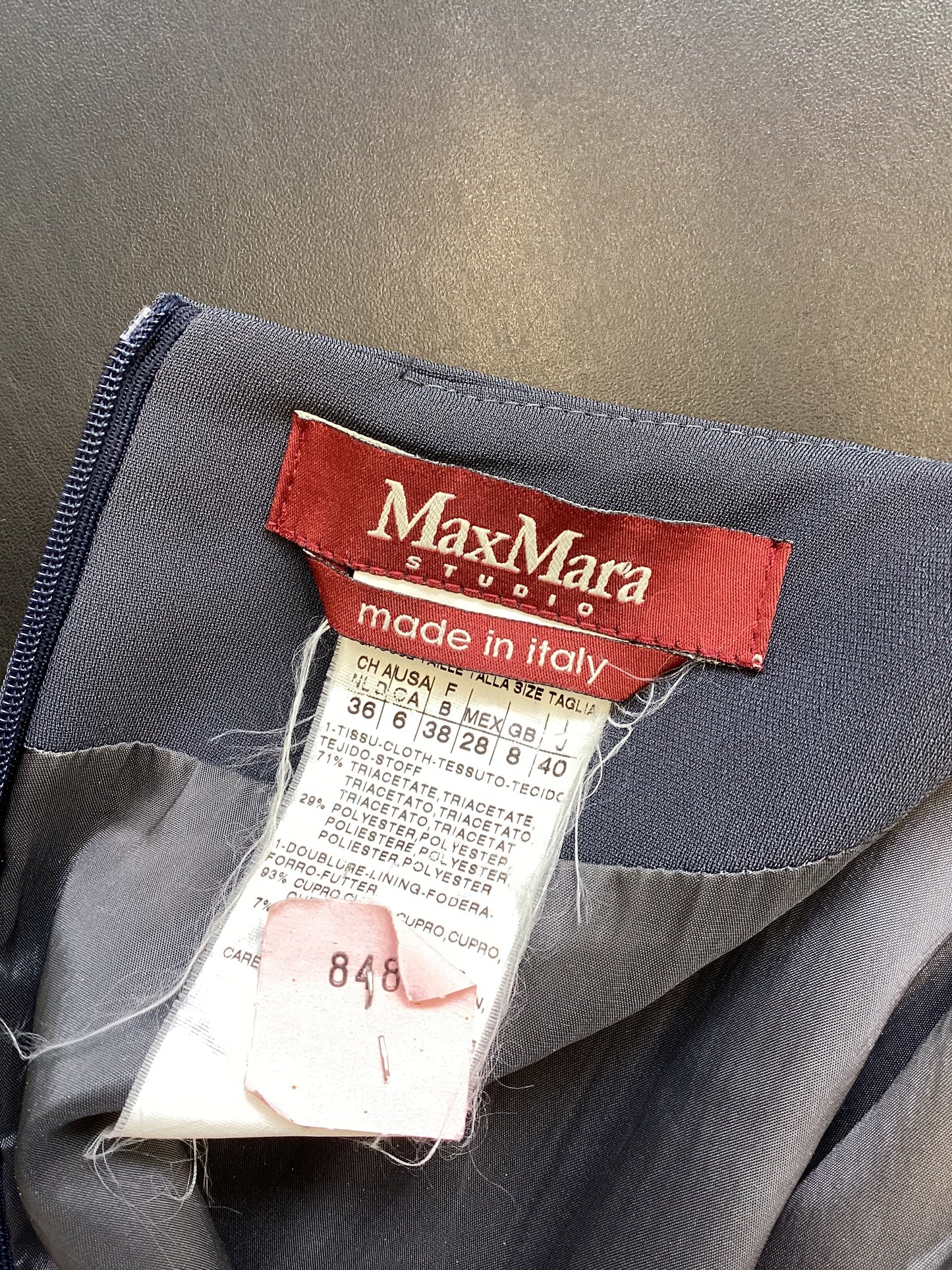 Women’s Max Mara Grey Midi Dress in size 8