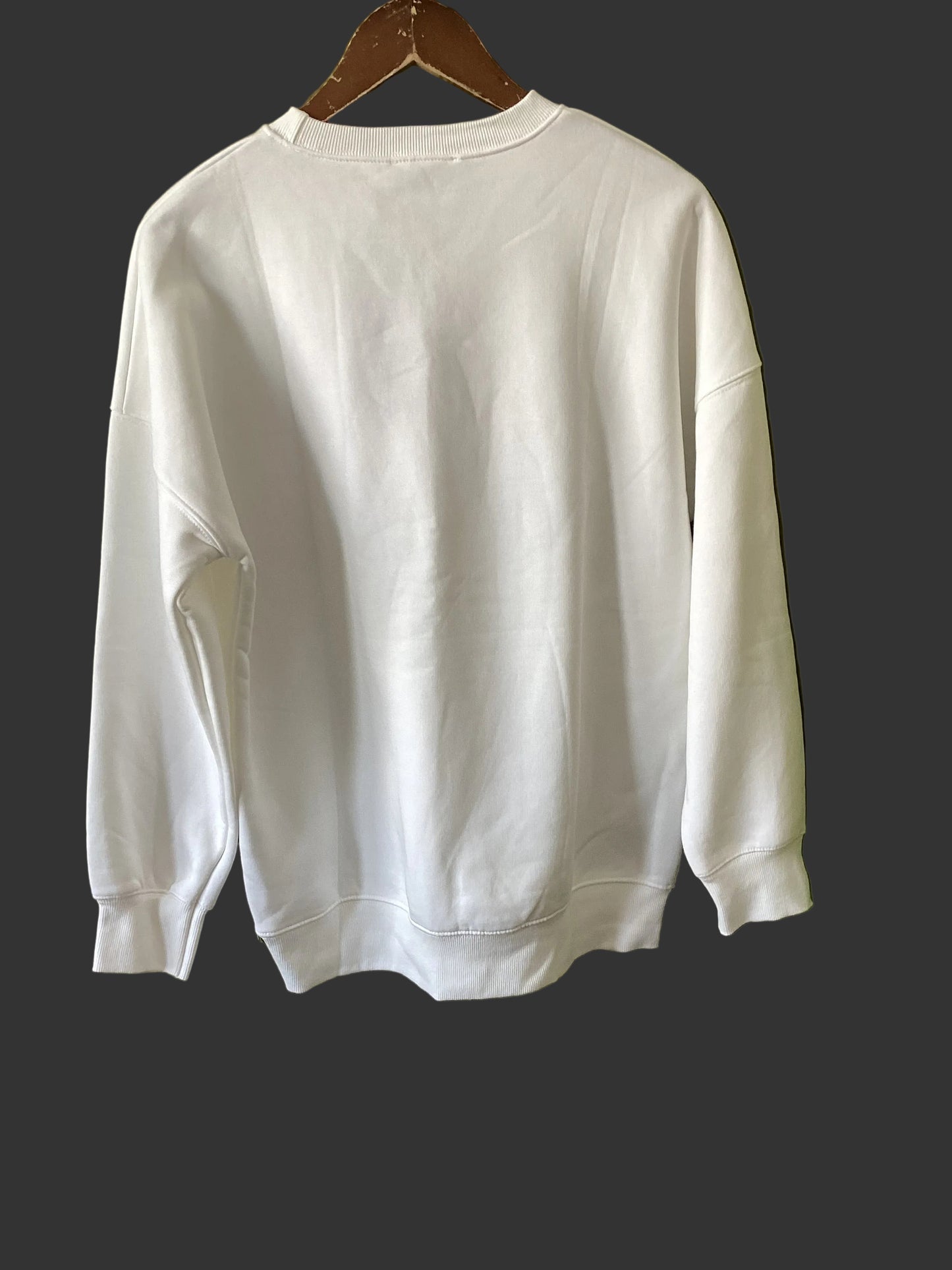 Mint Velvet White Star Sweatshirt Size M