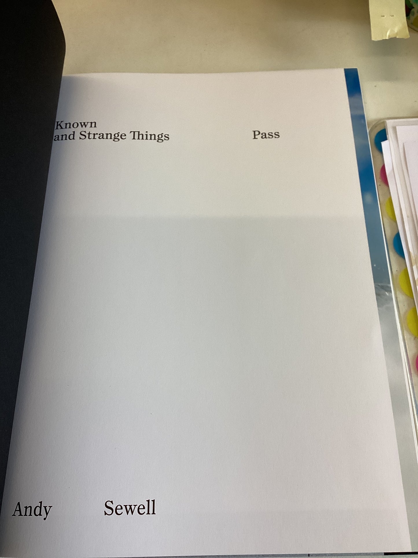 Known and Strange Things Pass Andy Sewell