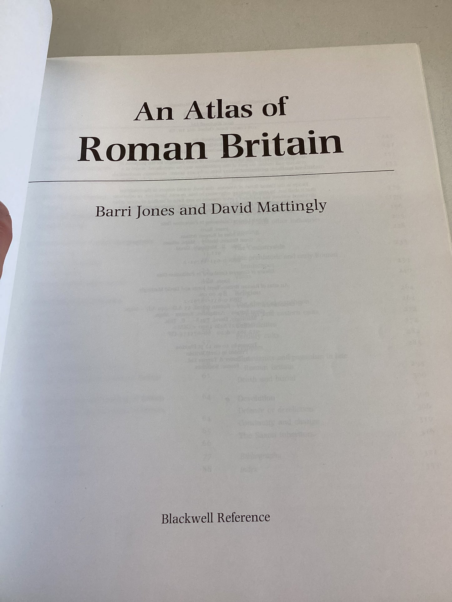 An Atlas of Roman Britain Barri Jones David Mattingly
