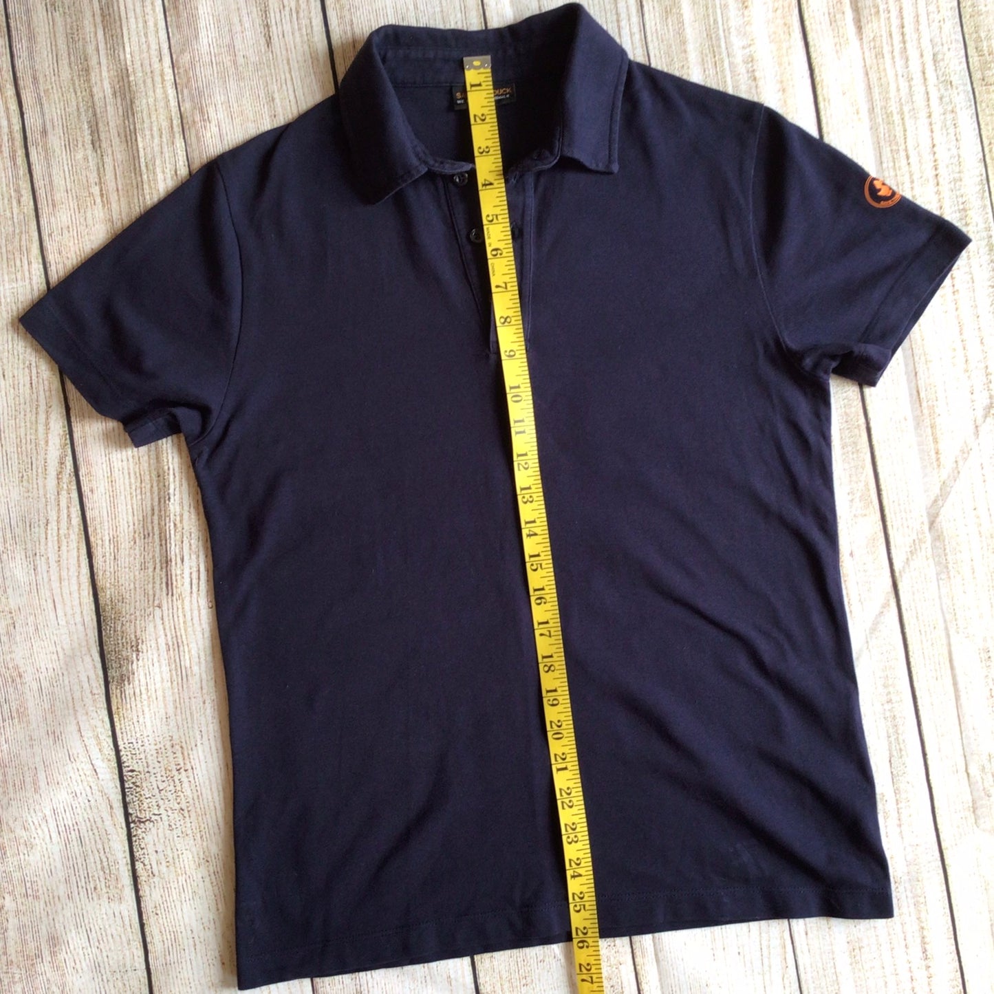 Save the Duck Navy Blue Cotton Polo Shirt Size S (approx.)