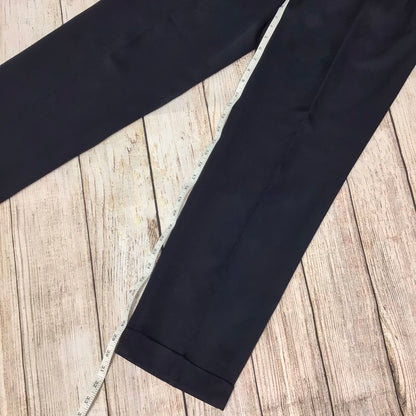 Yves Saint Laurent Black Double Breasted 2 Piece Suit 100% Wool Size L