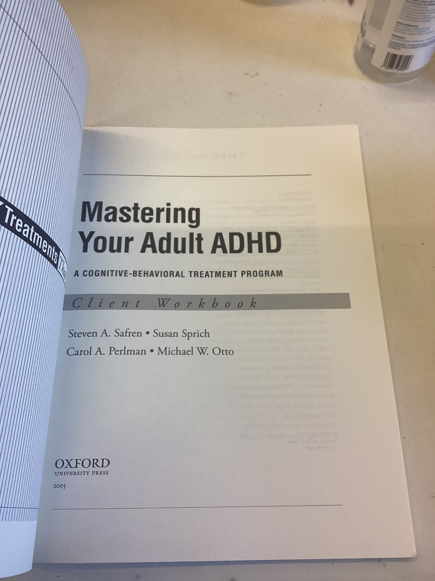 Mastering Your Adult ADHD Client Workbook Treatments That Work