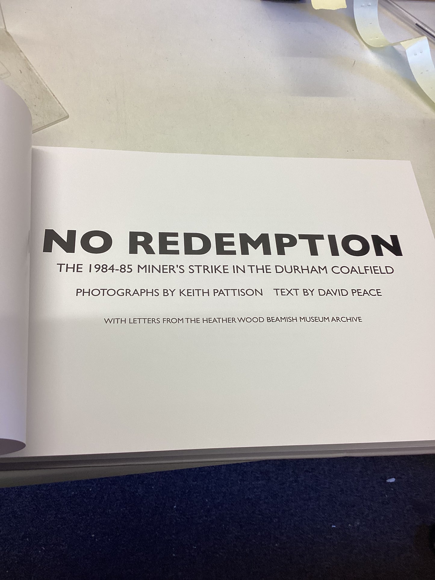 No Redemption Keith Pattison David Peace