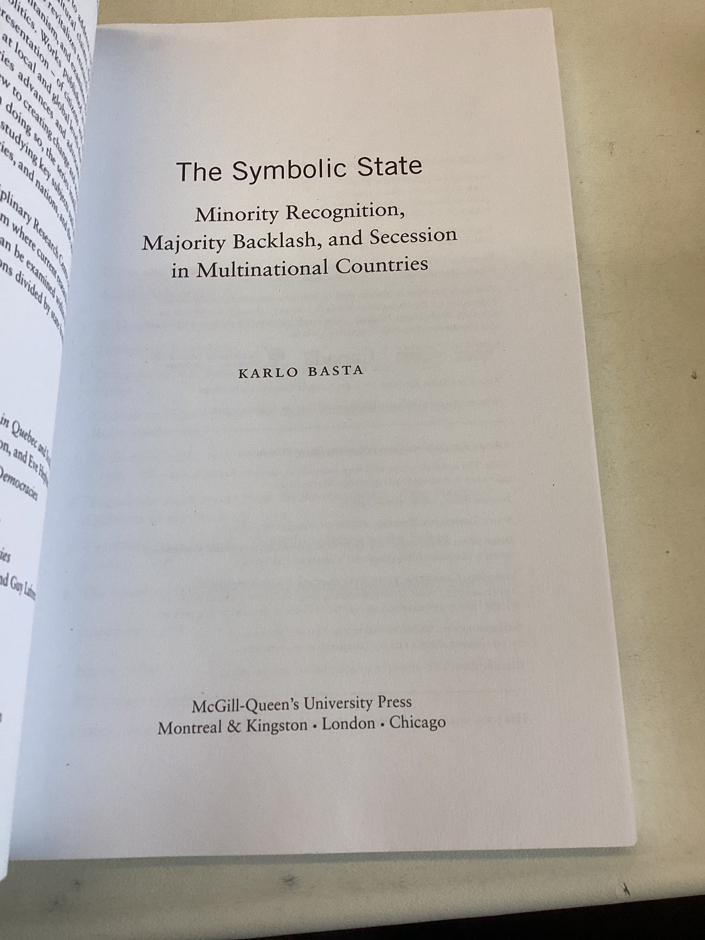The Symbolic State Karlo Basta