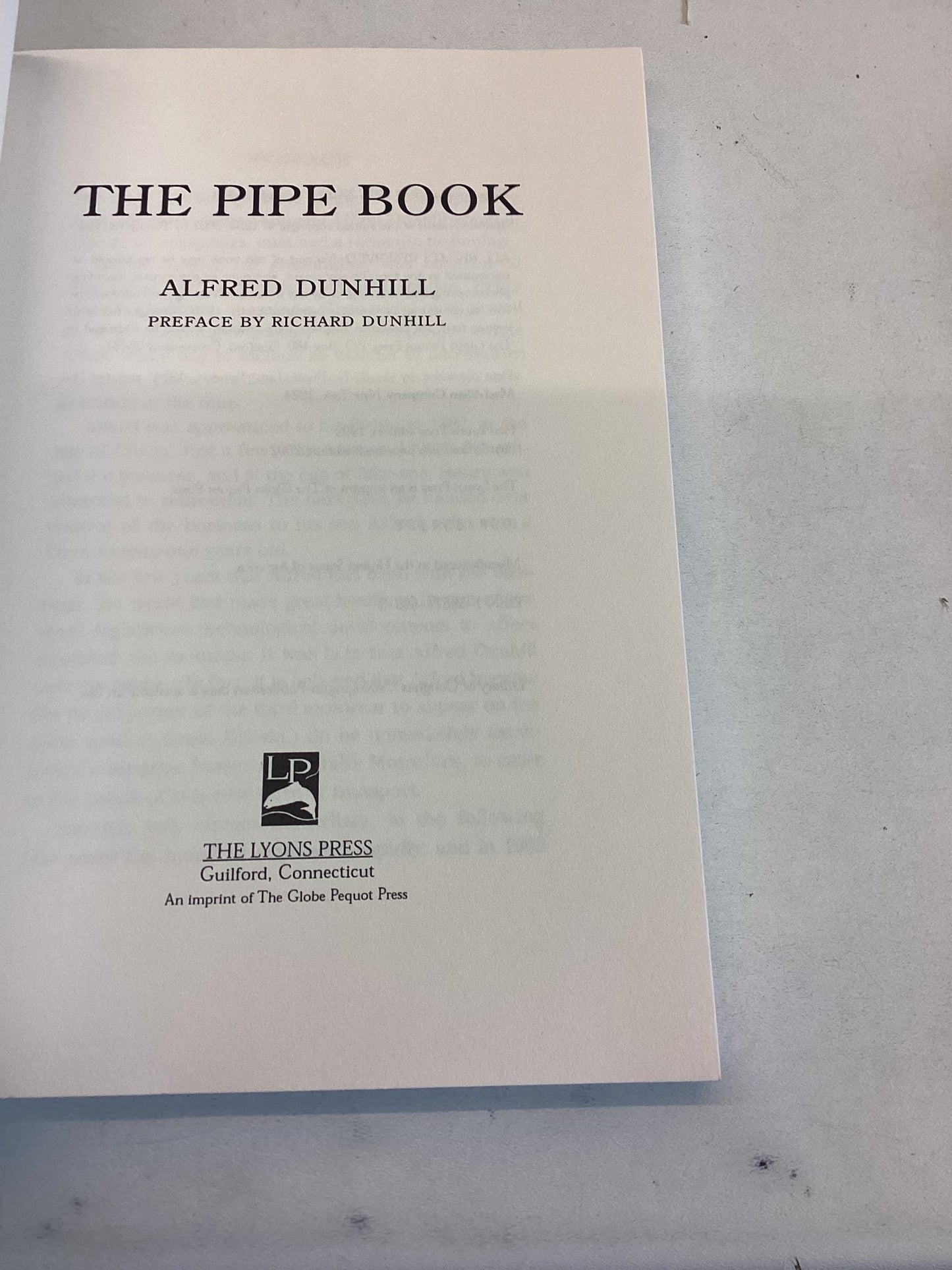 The Pipe Book Alfred Dunhill