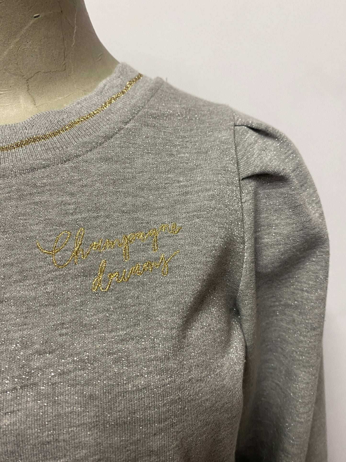 Oliver Bonas Grey, Silver and Gold Sweatshirt 6 BNWT