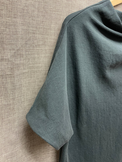 New with Tags Cos Grey Green Asymmetric Jersey Dress Extra Small