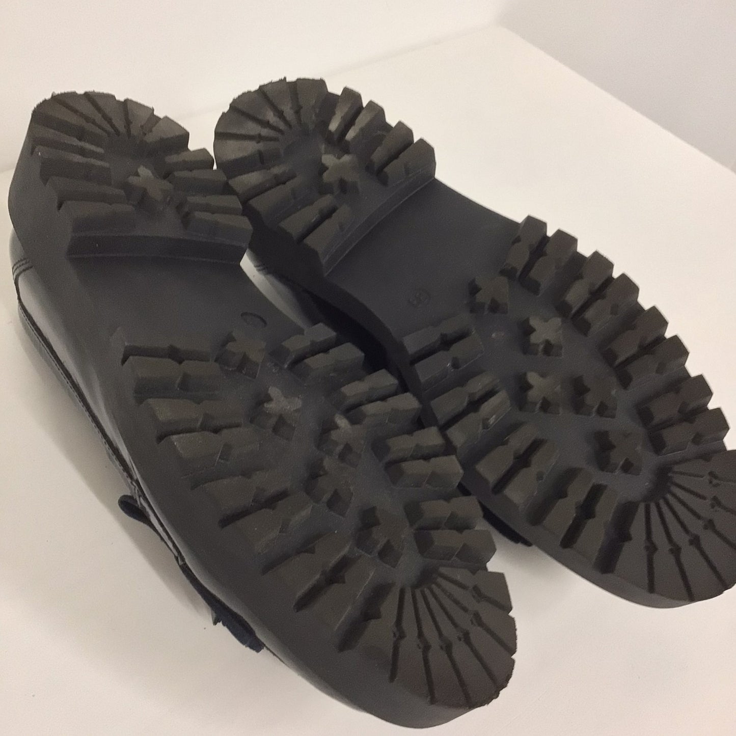 Kurt Geiger London Black Patent Leather Chunky Loafers Size 6