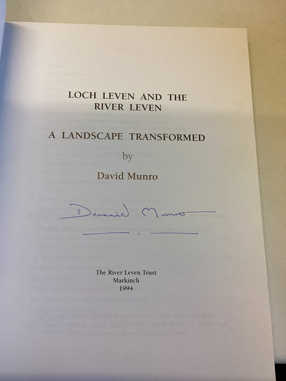 A Landscape Transformed Loch Leven and The River Leven  David Munro Signed