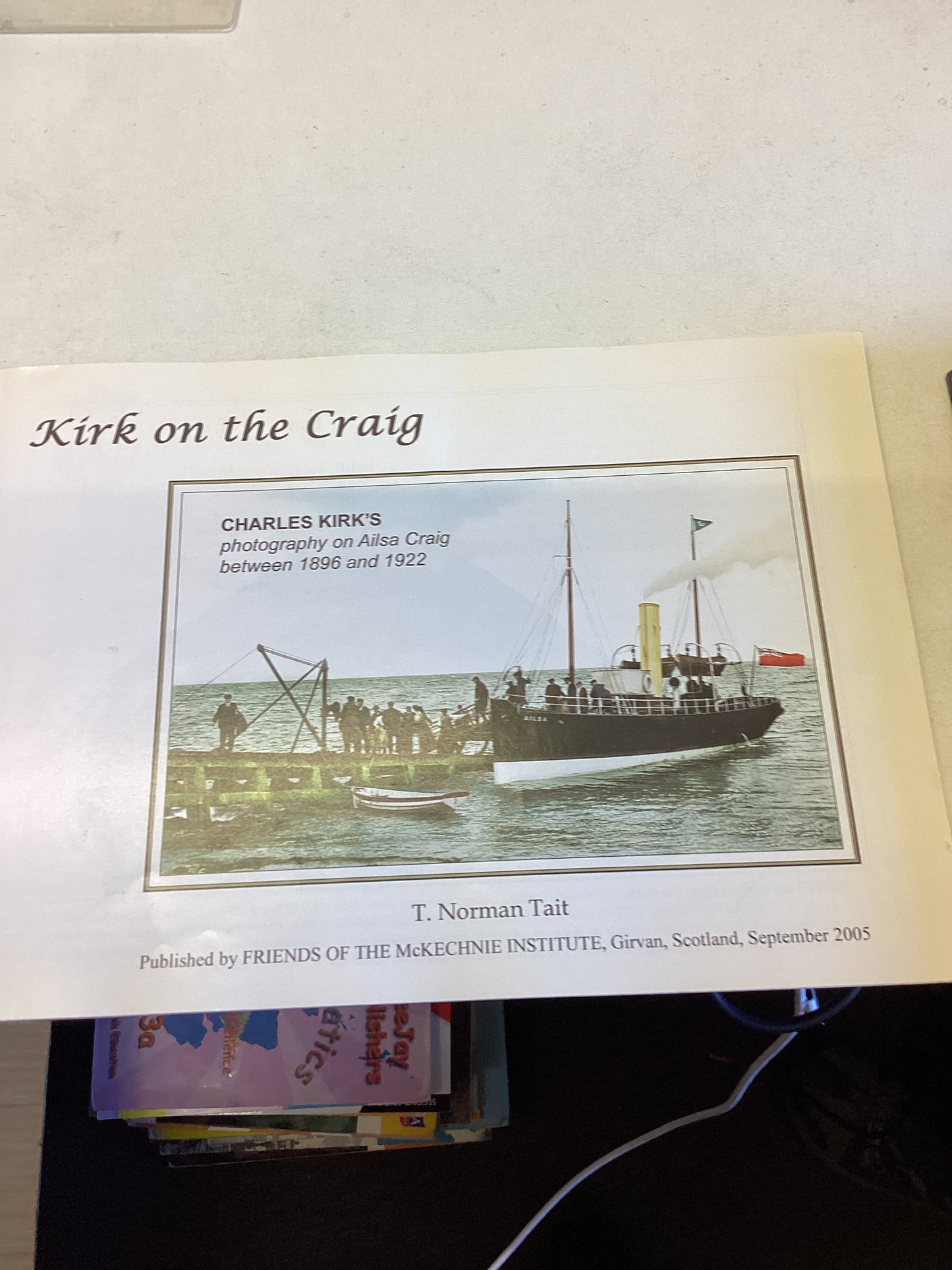 Kirk On The Craig Charles Kirk Photography On Ailsa Craig 1896-1922 T Norman Tait