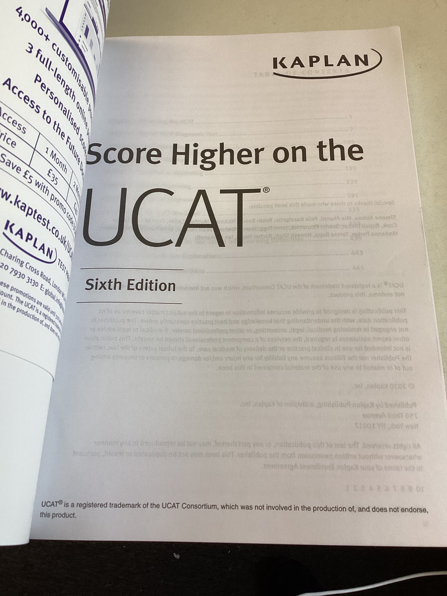 Score Higher On The UCAT Sixth Edition 1500 Questions + Online