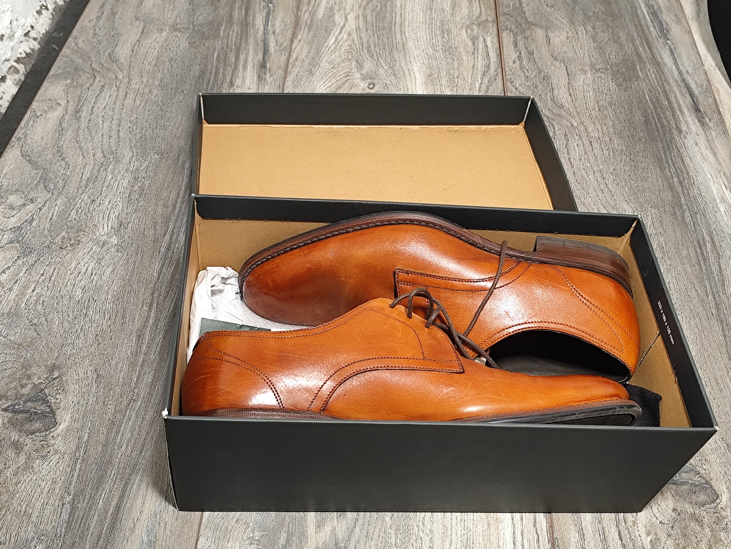 Loake Atherton T British Tan Patina Painted Calf Leather | UK 8