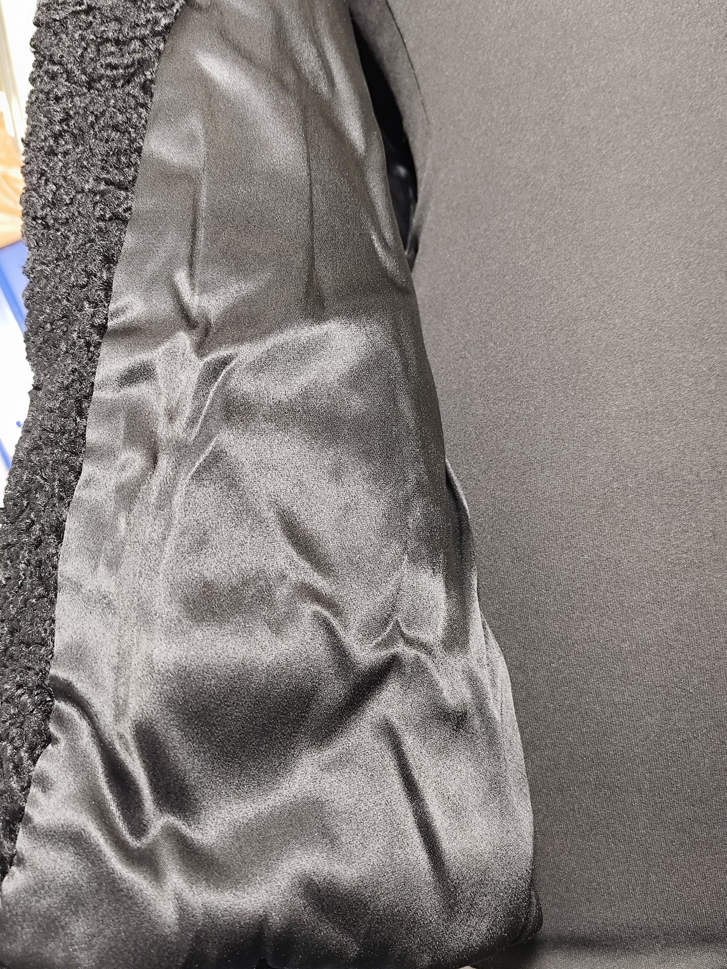 Astraka Black Faux Fur Coat