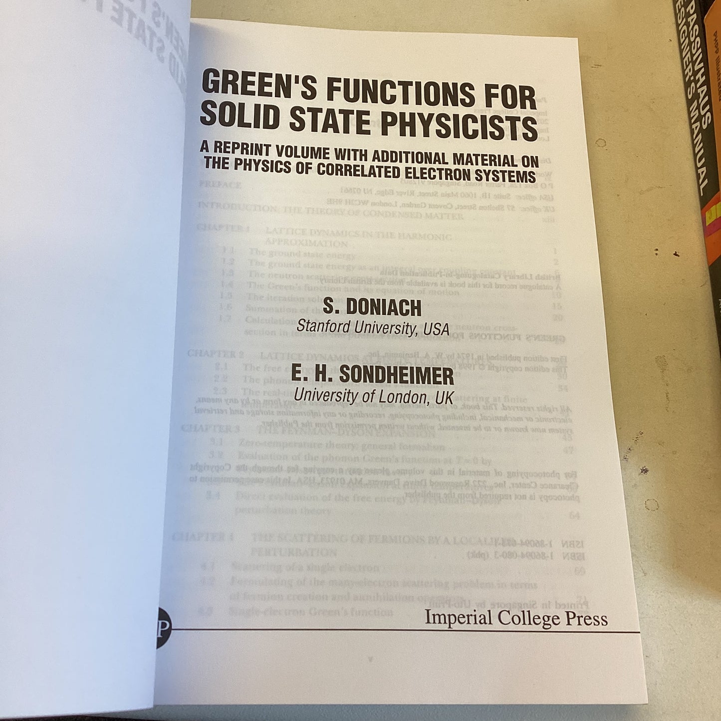 Green's Functions For Solid State Physicists A Reprint Volume with Additional Material on The Physics of Correlated Electron Systems