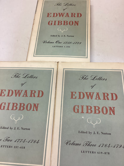 The Letters of Edward Gibbon, Complete 3 Volumes Edited By J E Norton